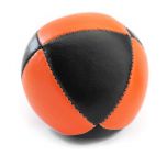 Loptička na žonglovanie 8 panel čierna oranžová